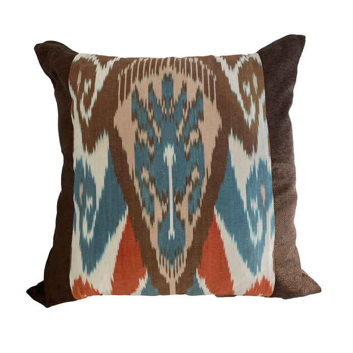 Custom Ikat Pattern Throw Pillow