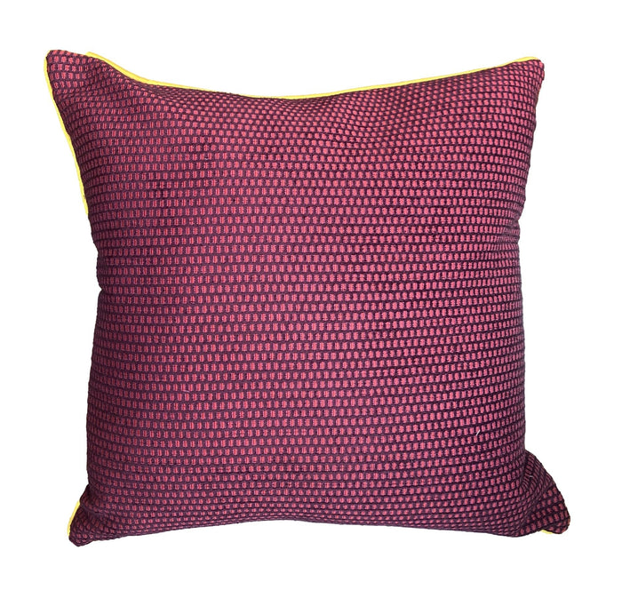 Purple Woven Throw Pillow