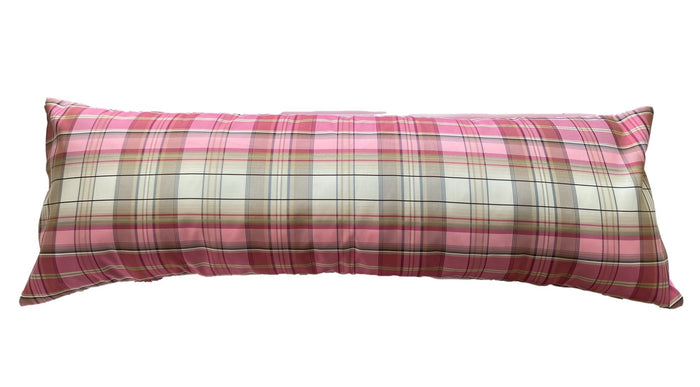 Plaid Pink & Cream Pillow