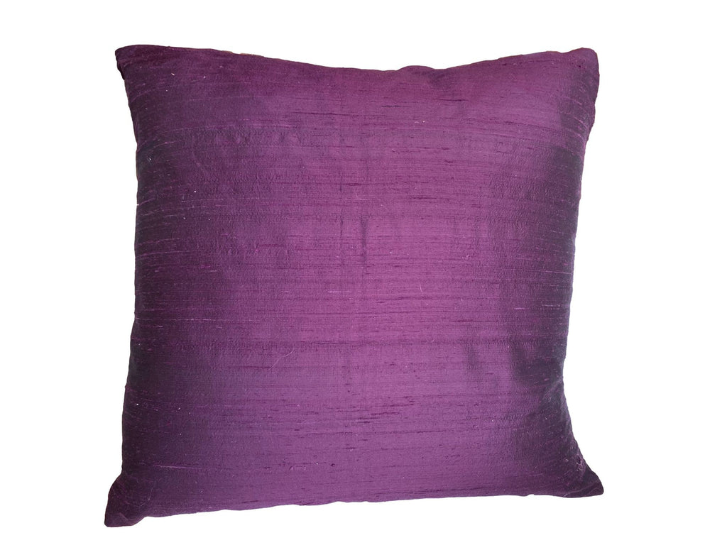 Rainbow Border Purple Throw Pillow