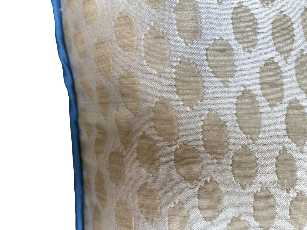 Cream & Beige Dotted Throw Pillow