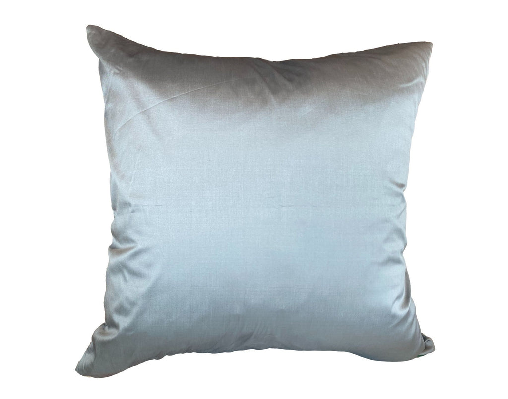 Blue Marbled Throw Pillow